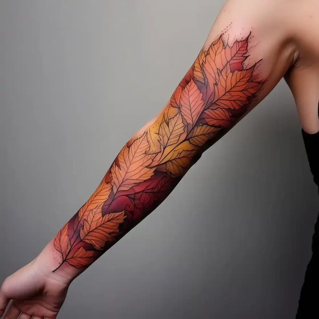 Falling Leaves Sleeve