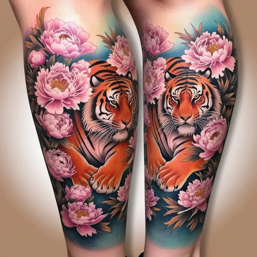 Tigers and Peonies