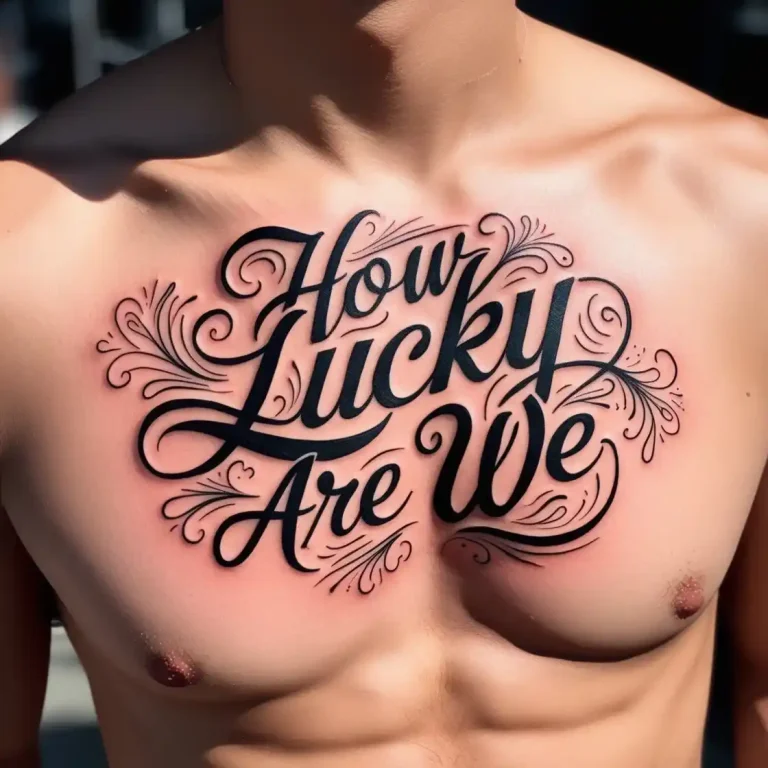 How Lucky Are We Tattoo