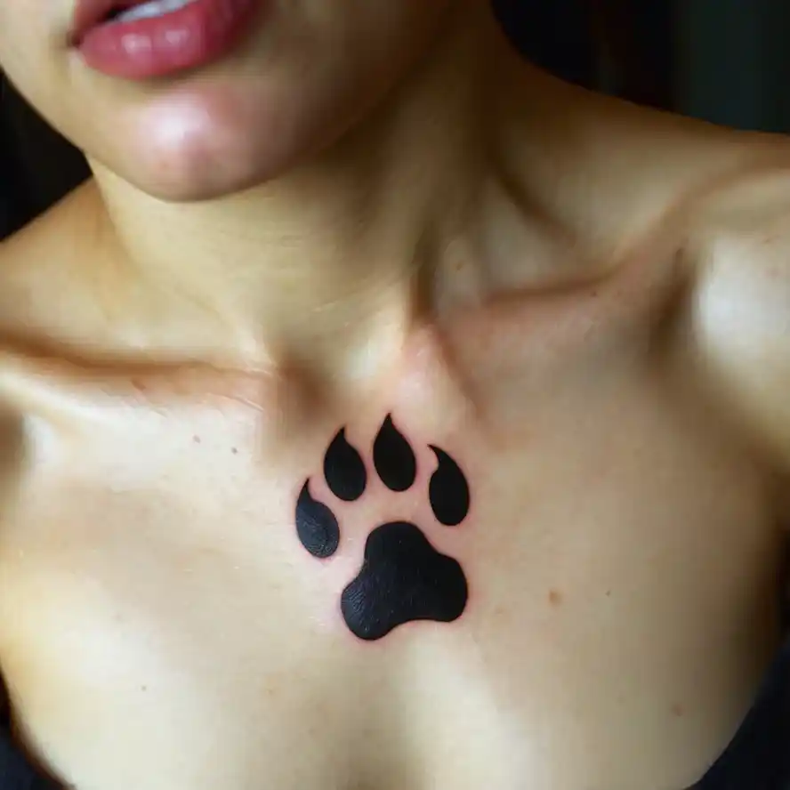 Tiny Werewolf Paw Print