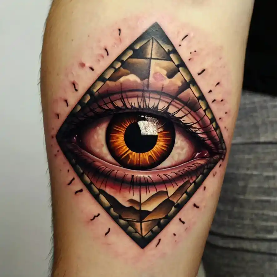 Eyeball in a Pyramid