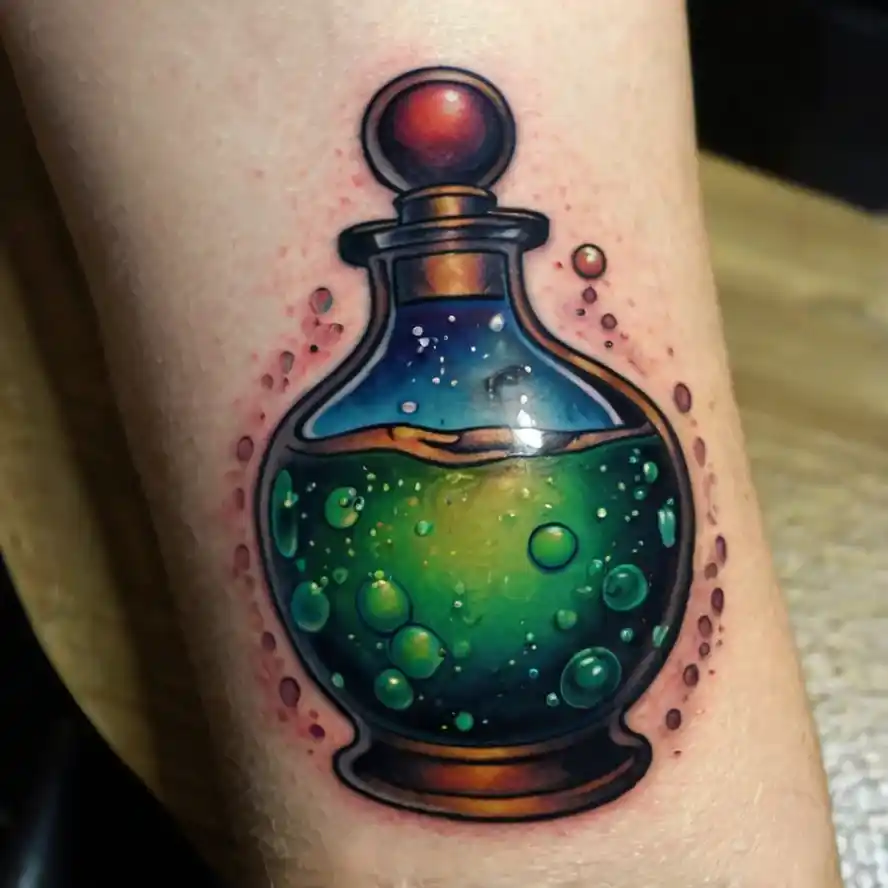 Small Bubbling Potion Bottle