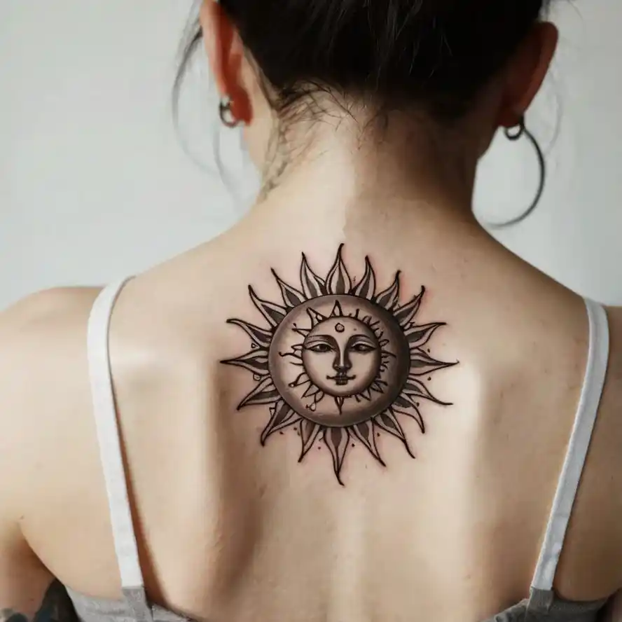 Intertwined Sun and Moon