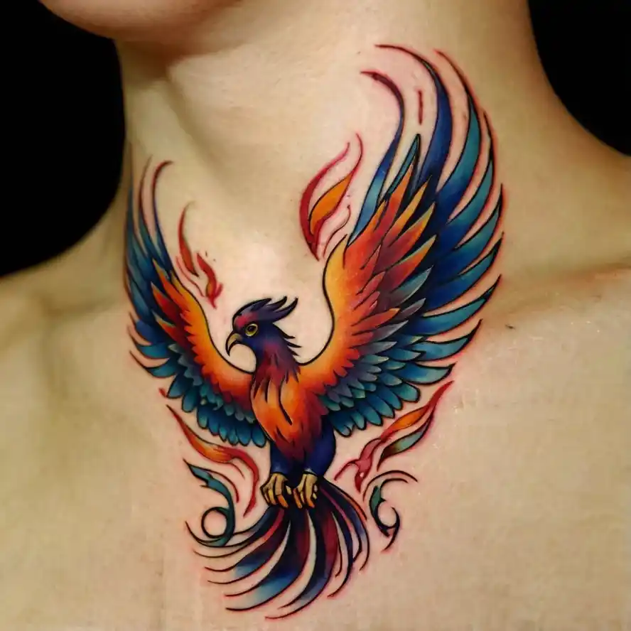 Phoenix Ankle Tattoo