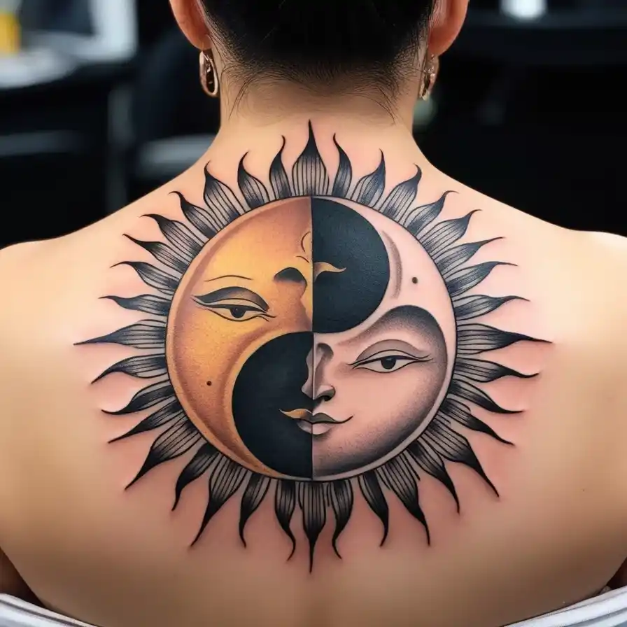 Sun and Moon Yin-Yang