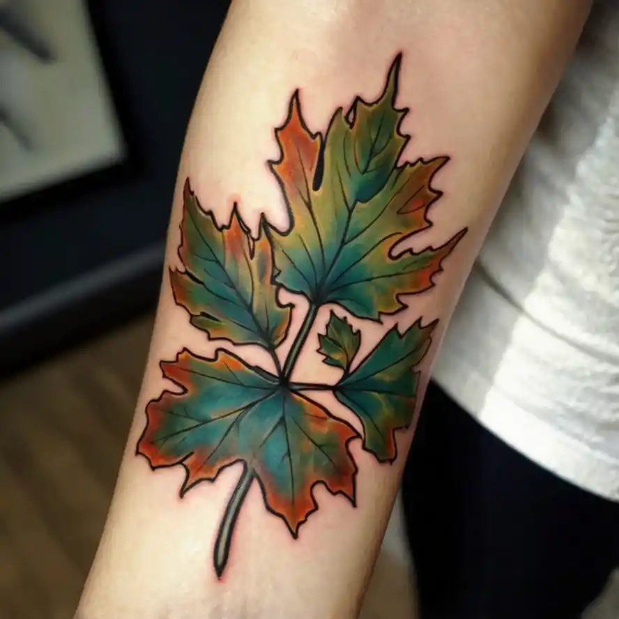 Falling Maple Leaves