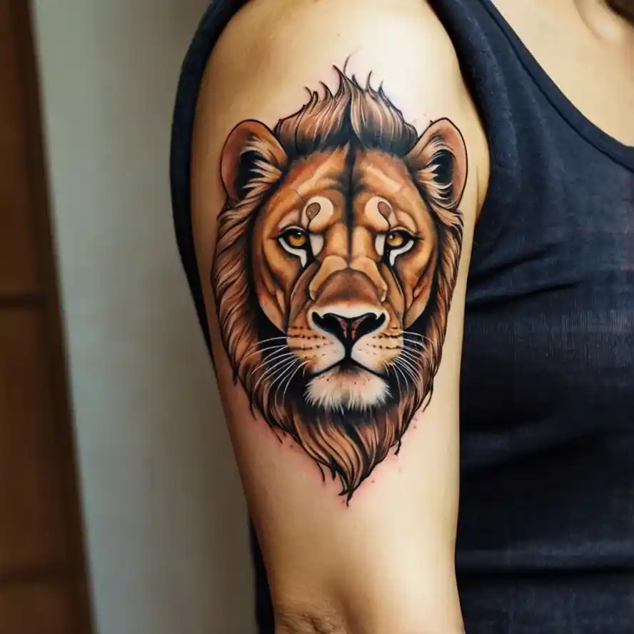 Fierce Lioness Tattoo