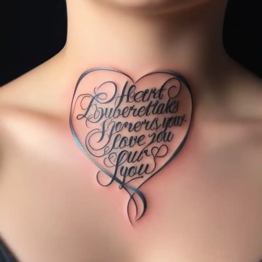 Script Inside a Heart