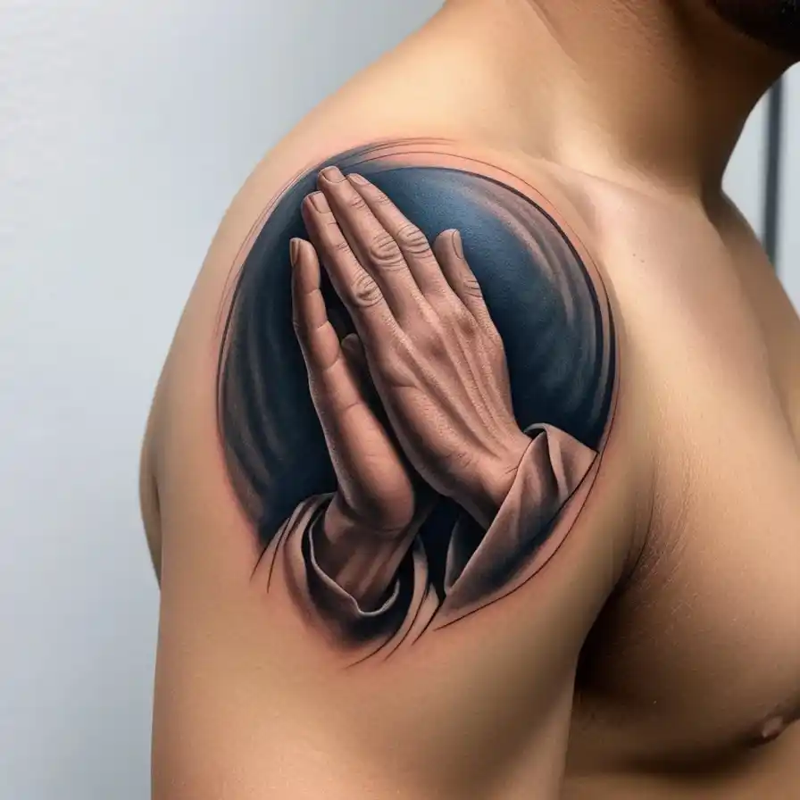 Praying Hands Tattoo