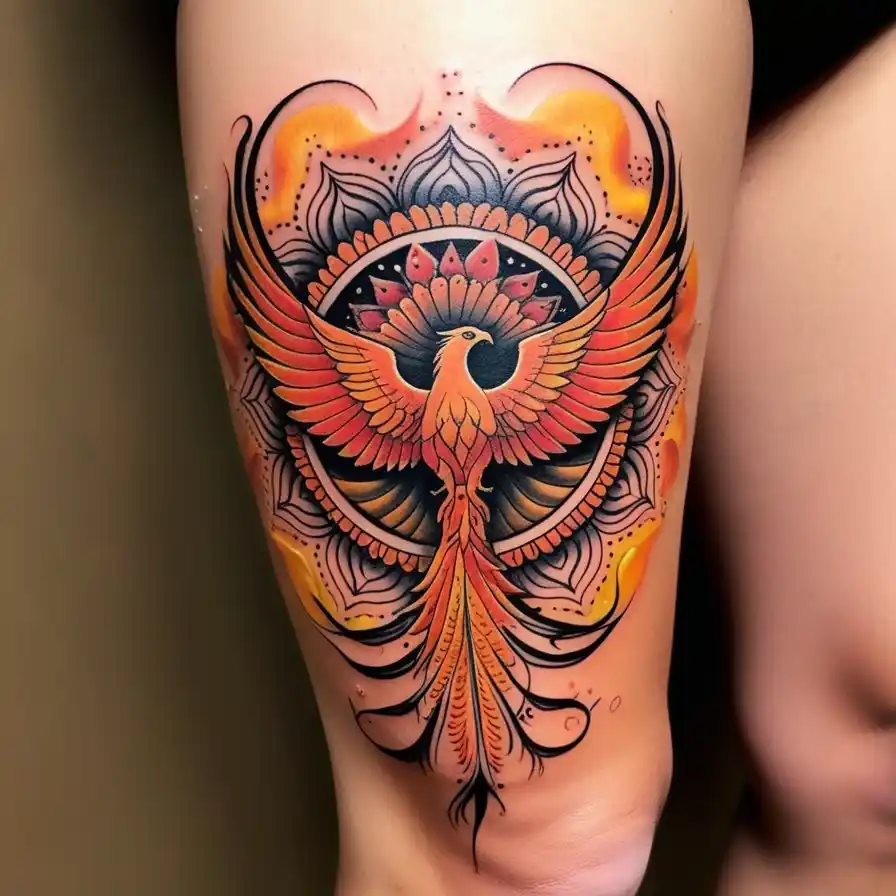 Phoenix in Mandala