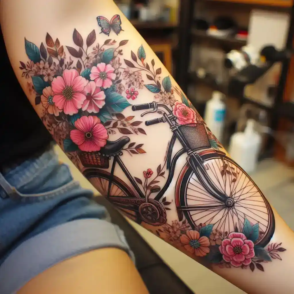 Bicycle with Flowers