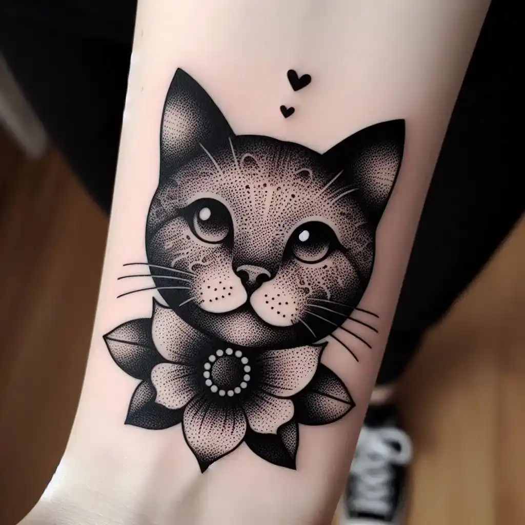 Dotwork Cat