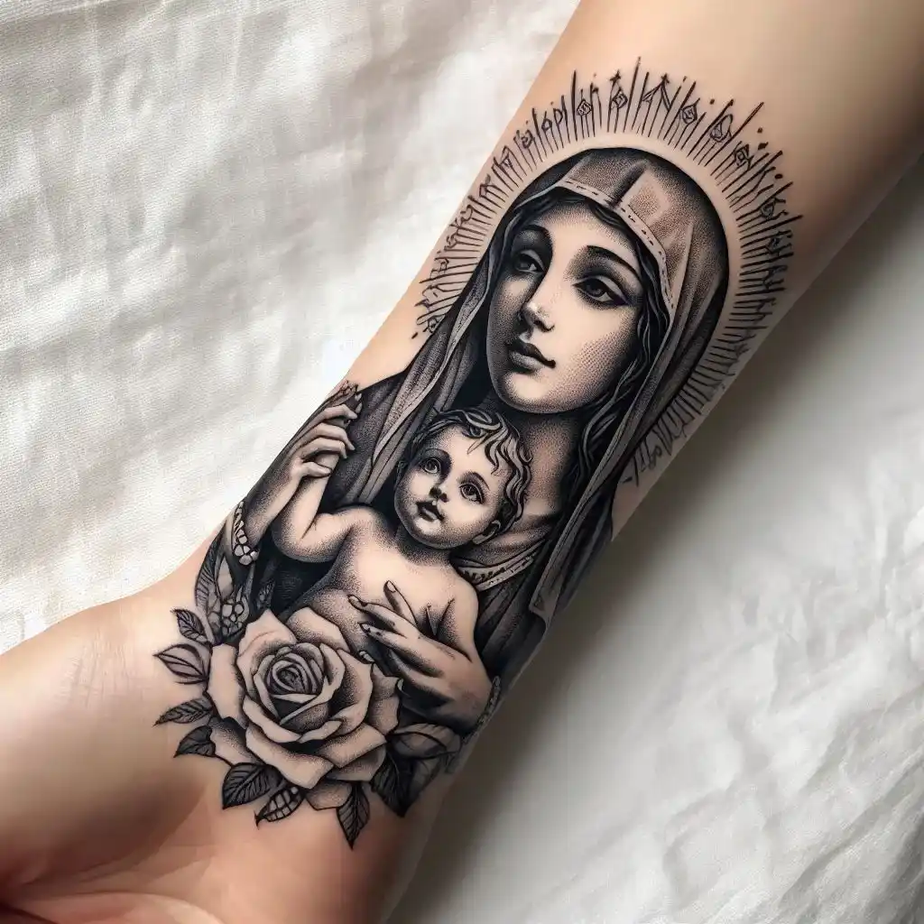 Mother Mary with Baby Jesus