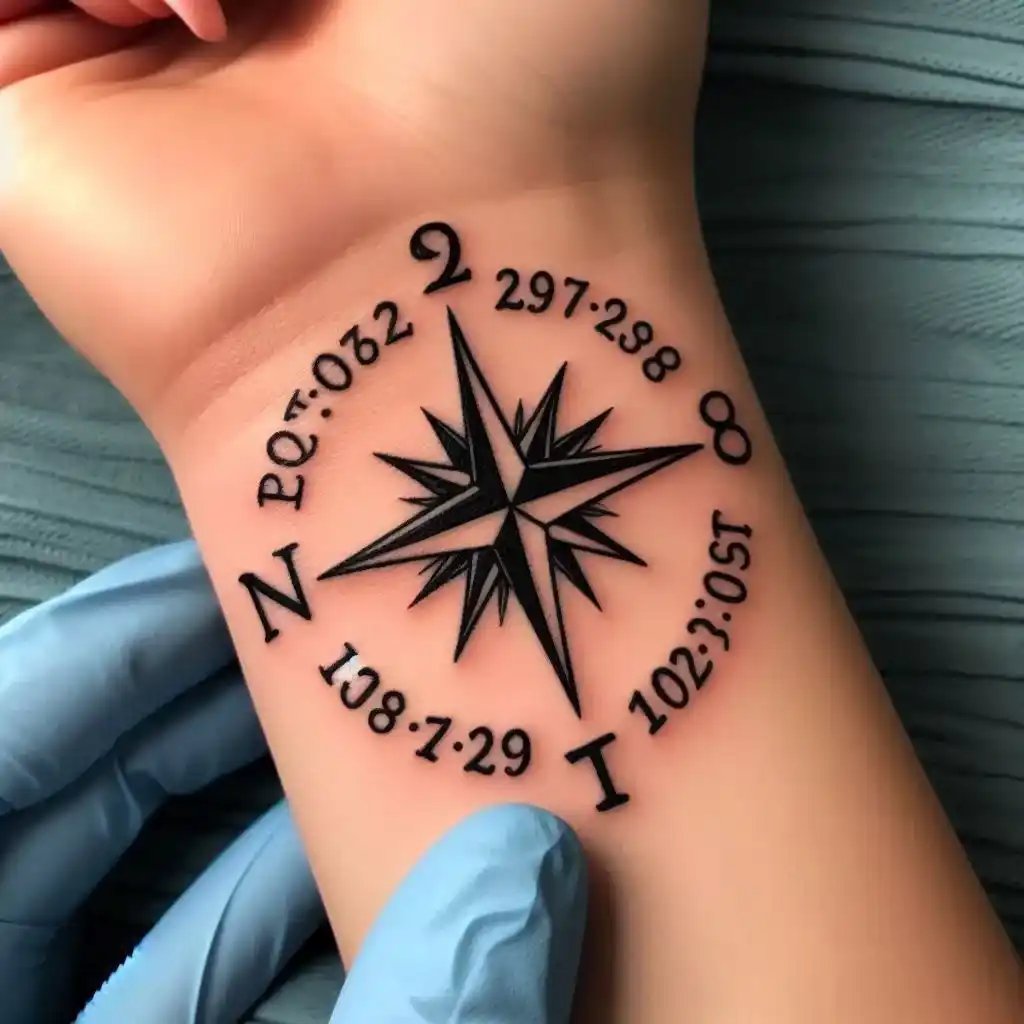 Birth Date with Compass Points