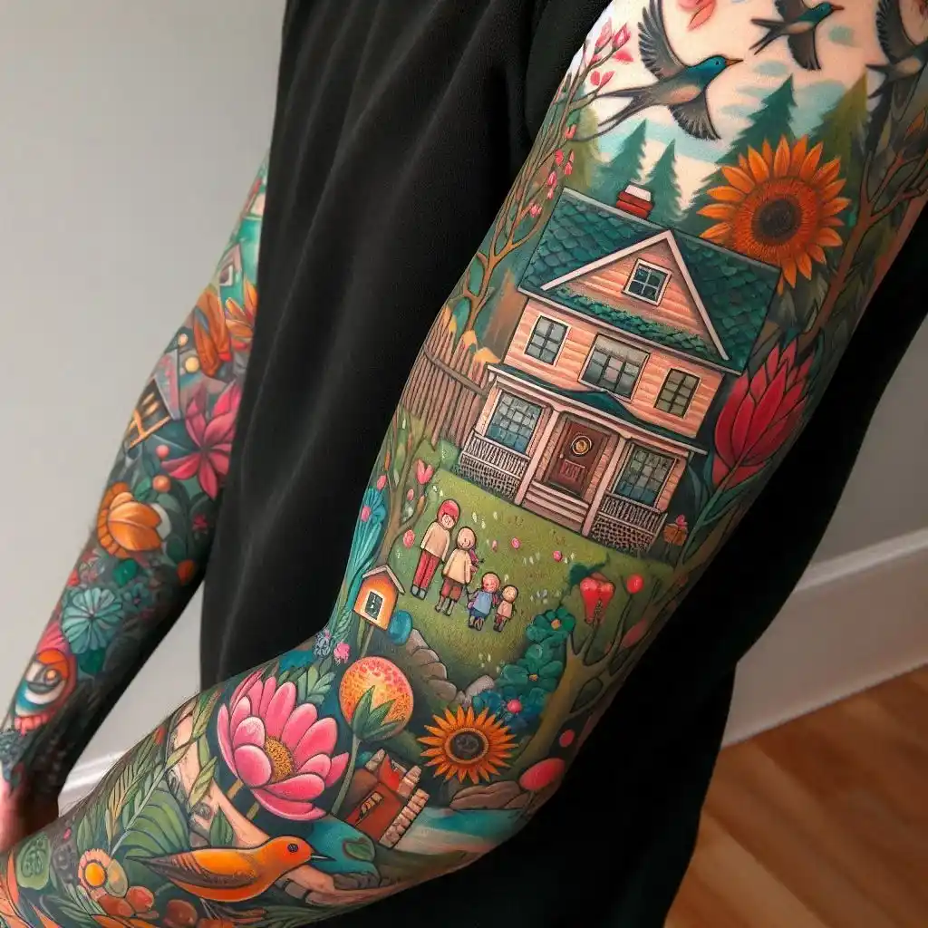 Family Home Tattoo