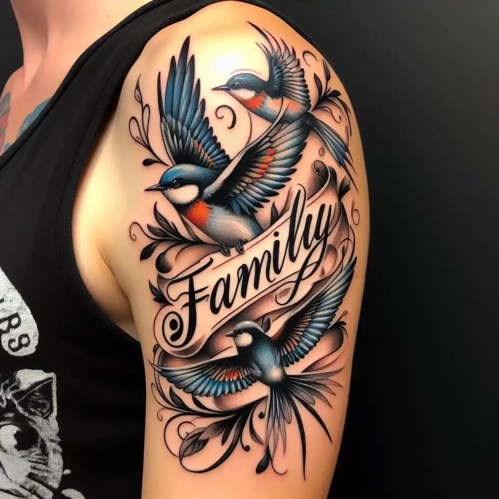 Family Name with Birds