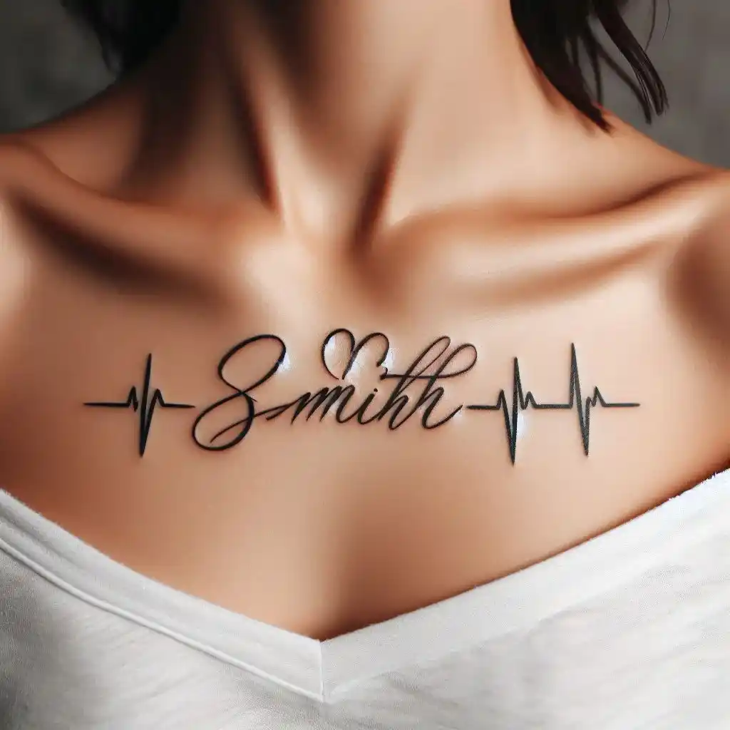 Heartbeat with Family Name