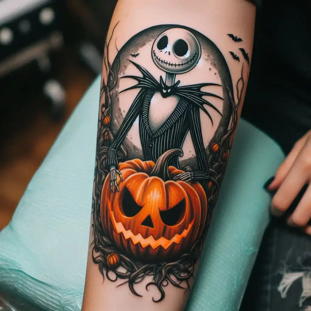 Jack Skellington in a Pumpkin Patch