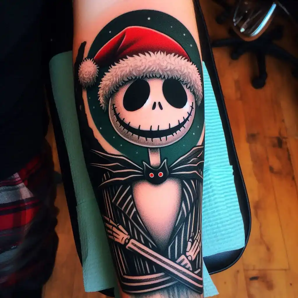 Jack Skellington in a Santa Hat