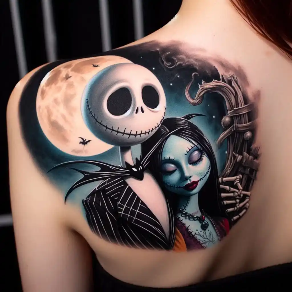 Jack and Sally Embrace