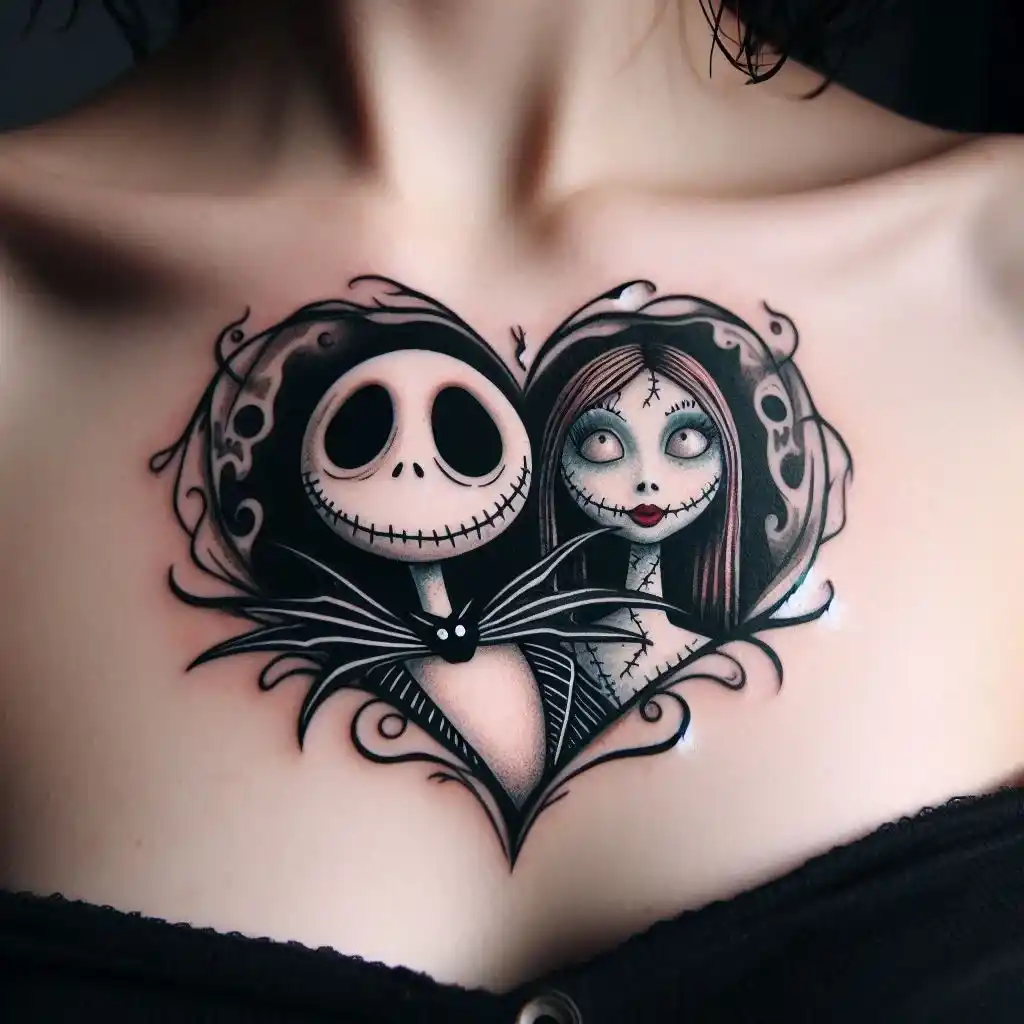 Jack and Sally in a Heart