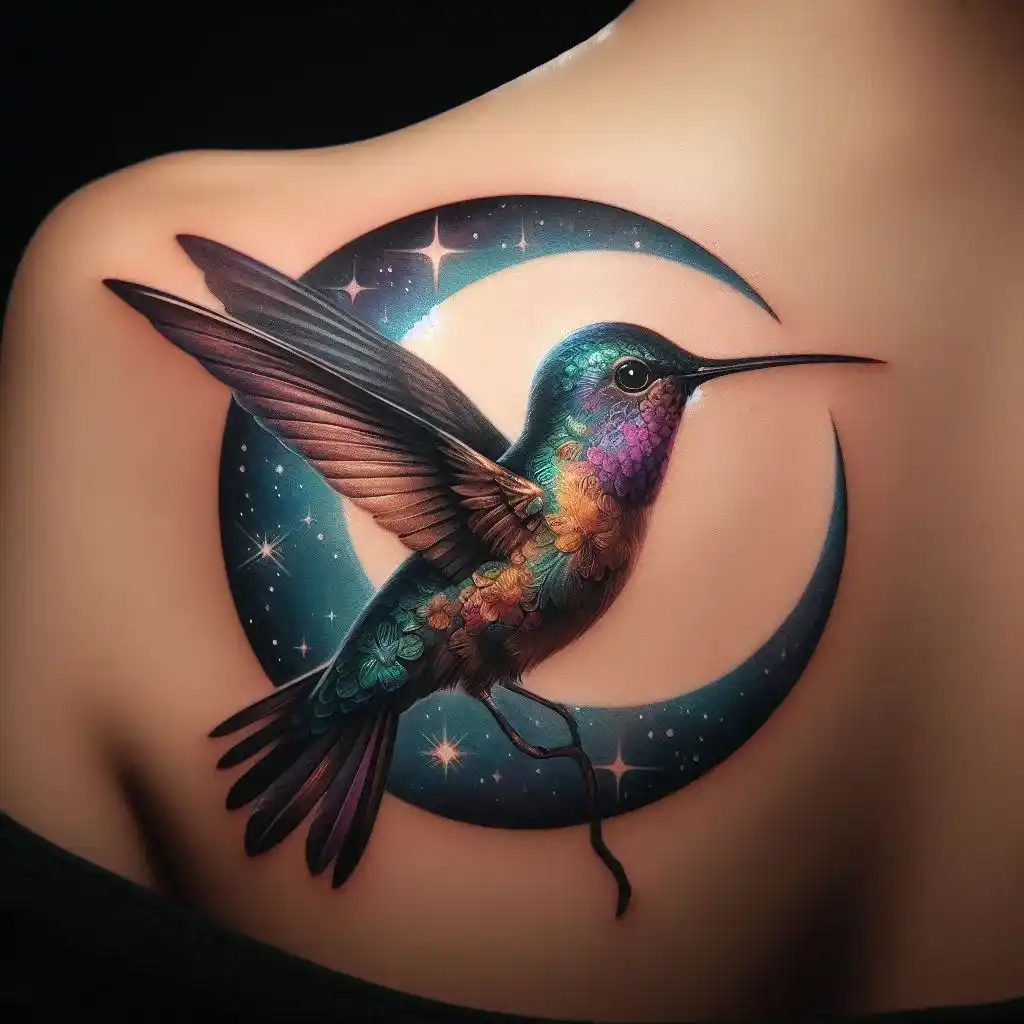 Moonlit Hummingbird