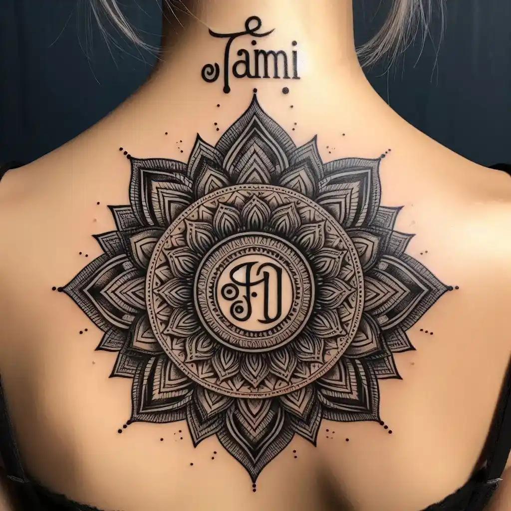 Name in Mandala Design