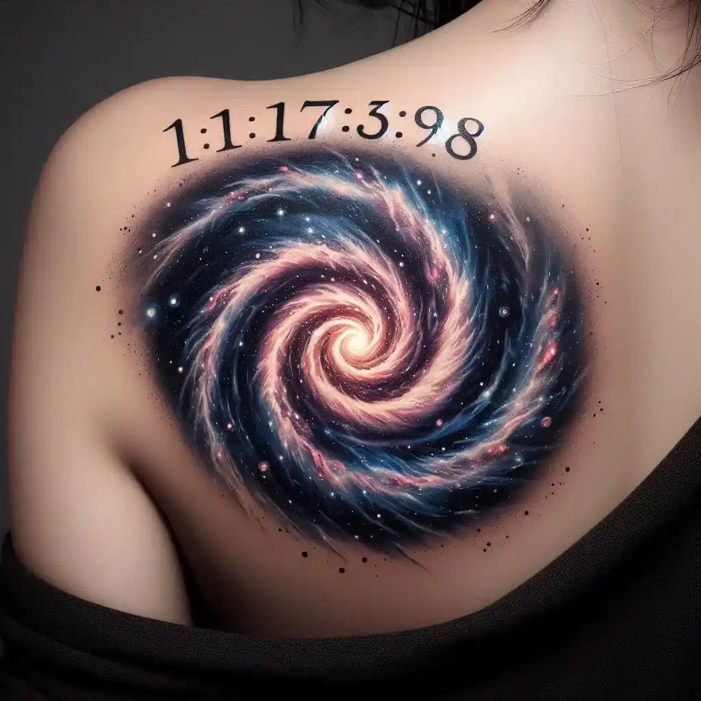 Spiral Galaxy with Birth Date Core