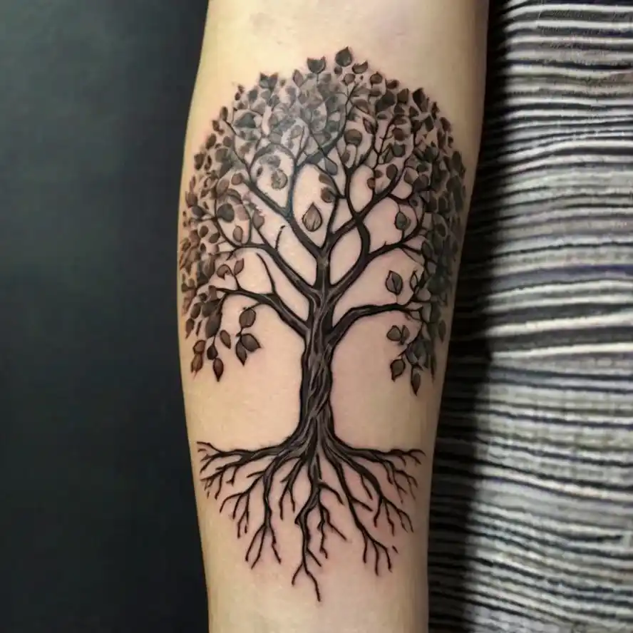 Tree with Roots and Branches