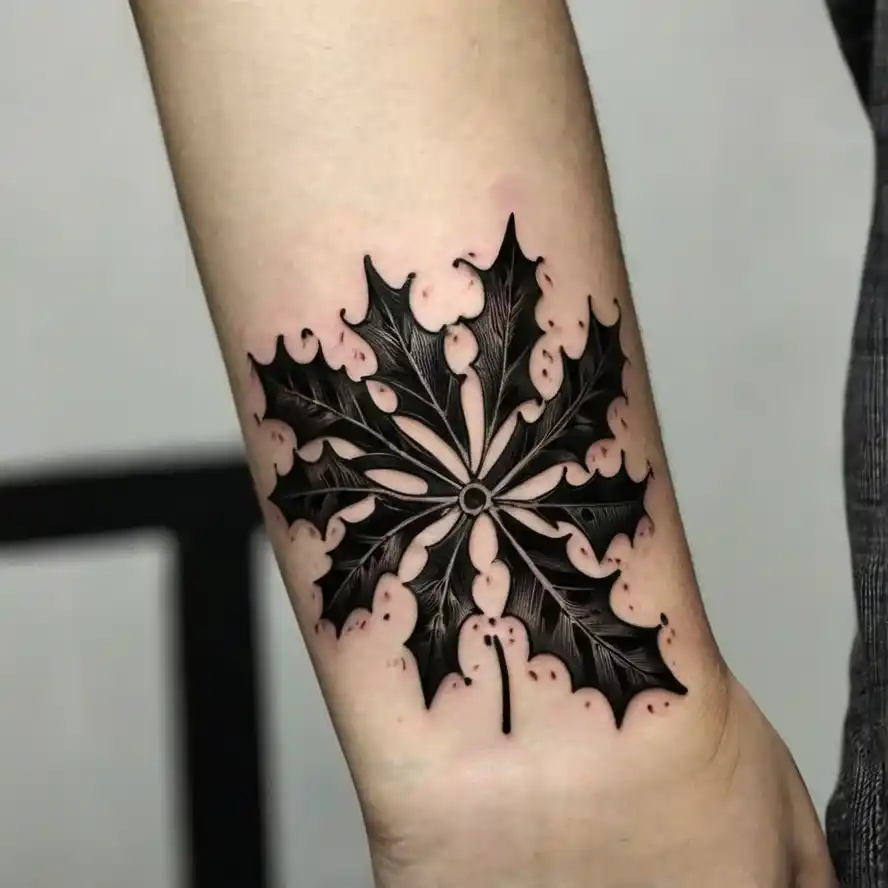 Blackwork Holly