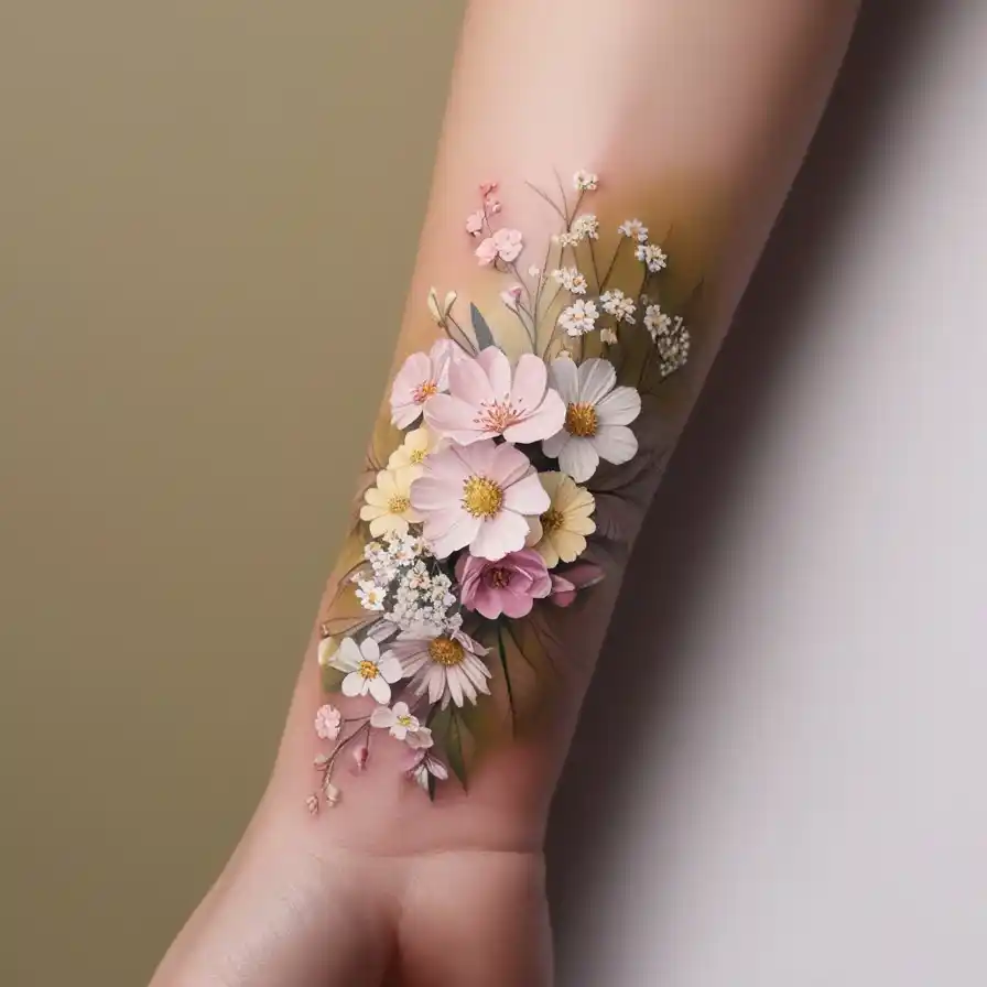 Bouquet Tattoo