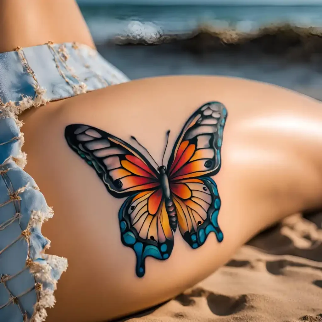 Butterfly on Kneecap