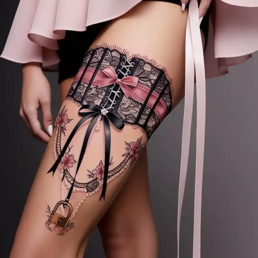 Corset-Style Thigh Garter