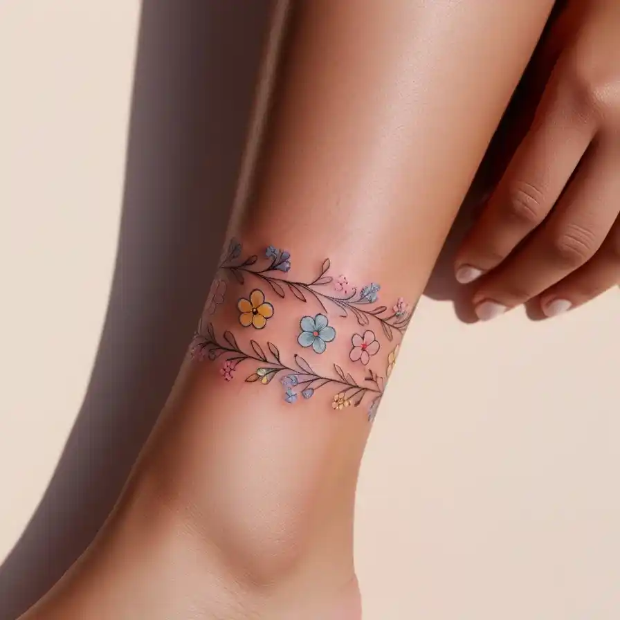 Floral Anklet