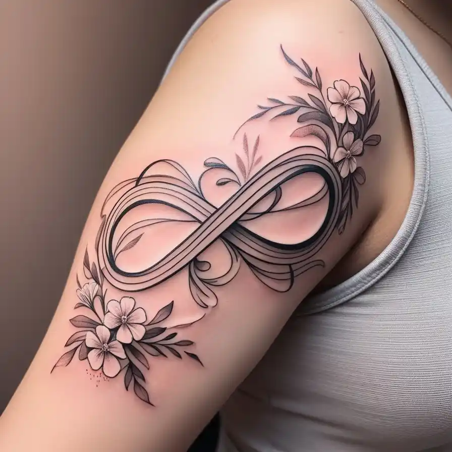 Floral Infinity Symbol