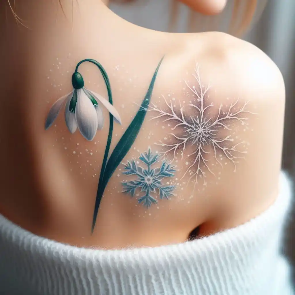 Snowdrop and Snowflake