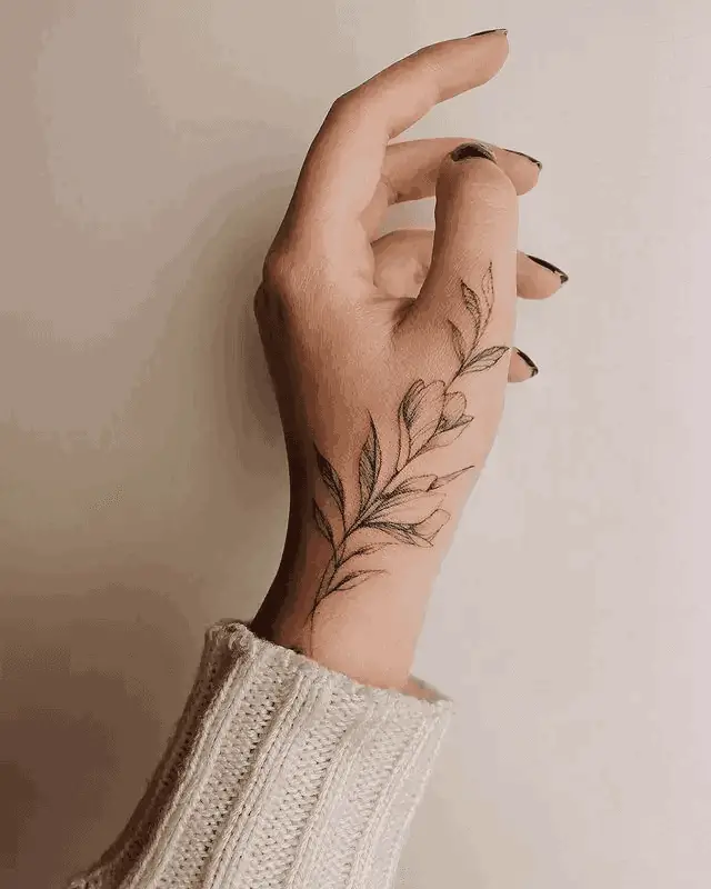 Aesthetic Flower Tattoo