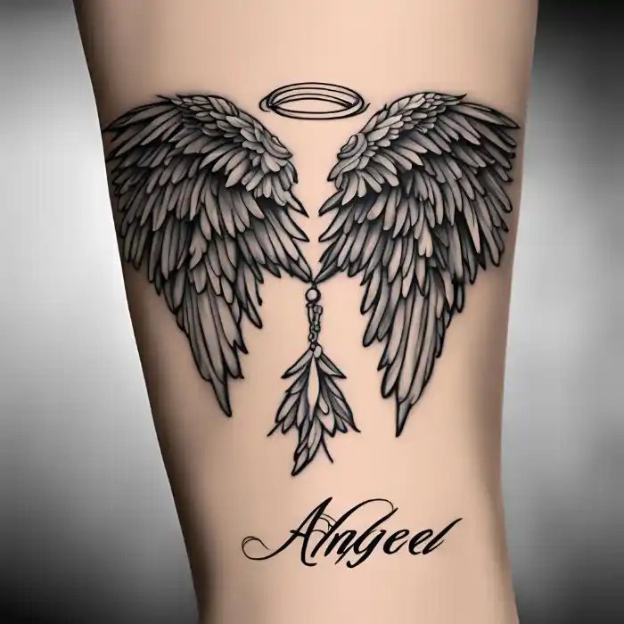 Angel Wings with Name