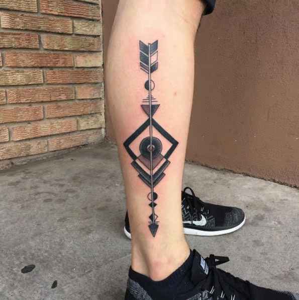 Arrow Leg Tattoos