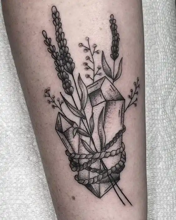 Crystal Clear Dark Feminine Tattoo Ideas