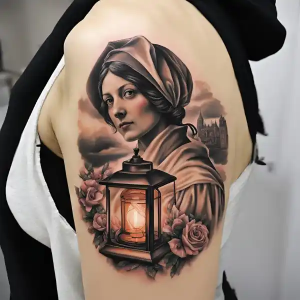 Florence Nightingale Lamp Tattoo