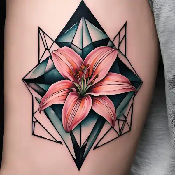 Geometric Stargazer Lily