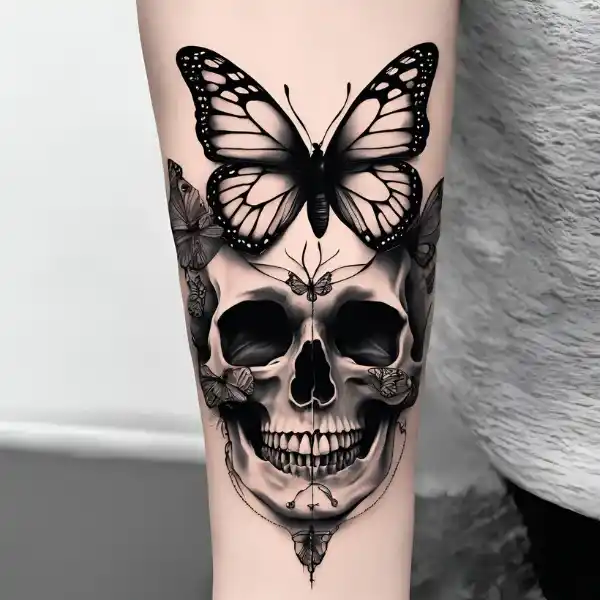 Half-Butterfly, Half-Skull