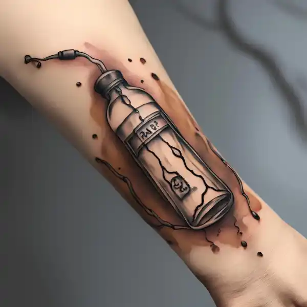 IV Drip Bag Tattoo