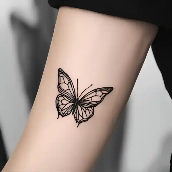 Minimalistic Butterfly Outline