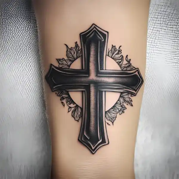 Nursing Cap and Cross Tattoo