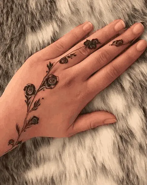 Rose Henna Tattoo