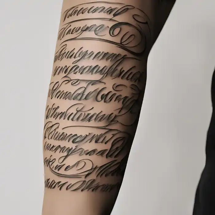 Script Tattoo