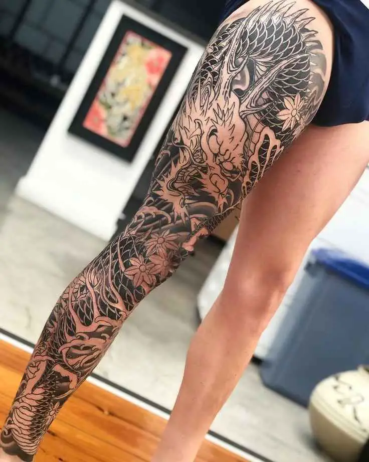 Side Leg Tattoos