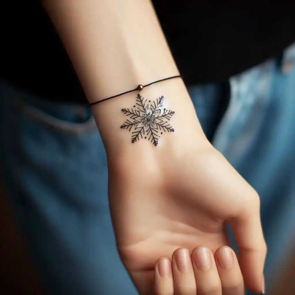 Simple Outline Snowflake